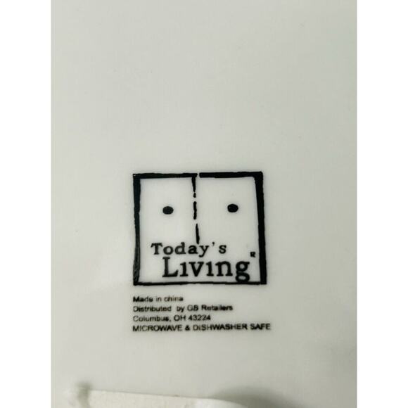 Set of 3 Today's Living 10 1/2” Christmas Snowman Blue Rim Dinner Plates Winter - Picture 5 of 10